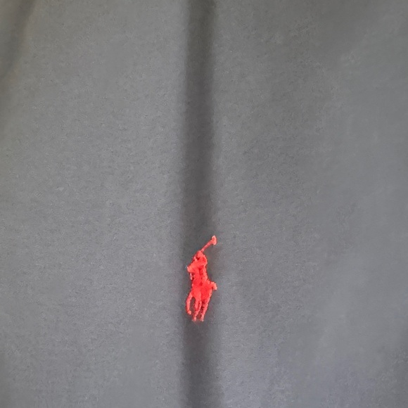 Black Polo Shirt with Red Logo - Picture 1 of 3